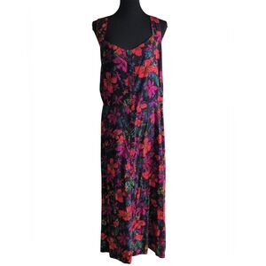 Ava & Viv Floral Dress - Black and Red